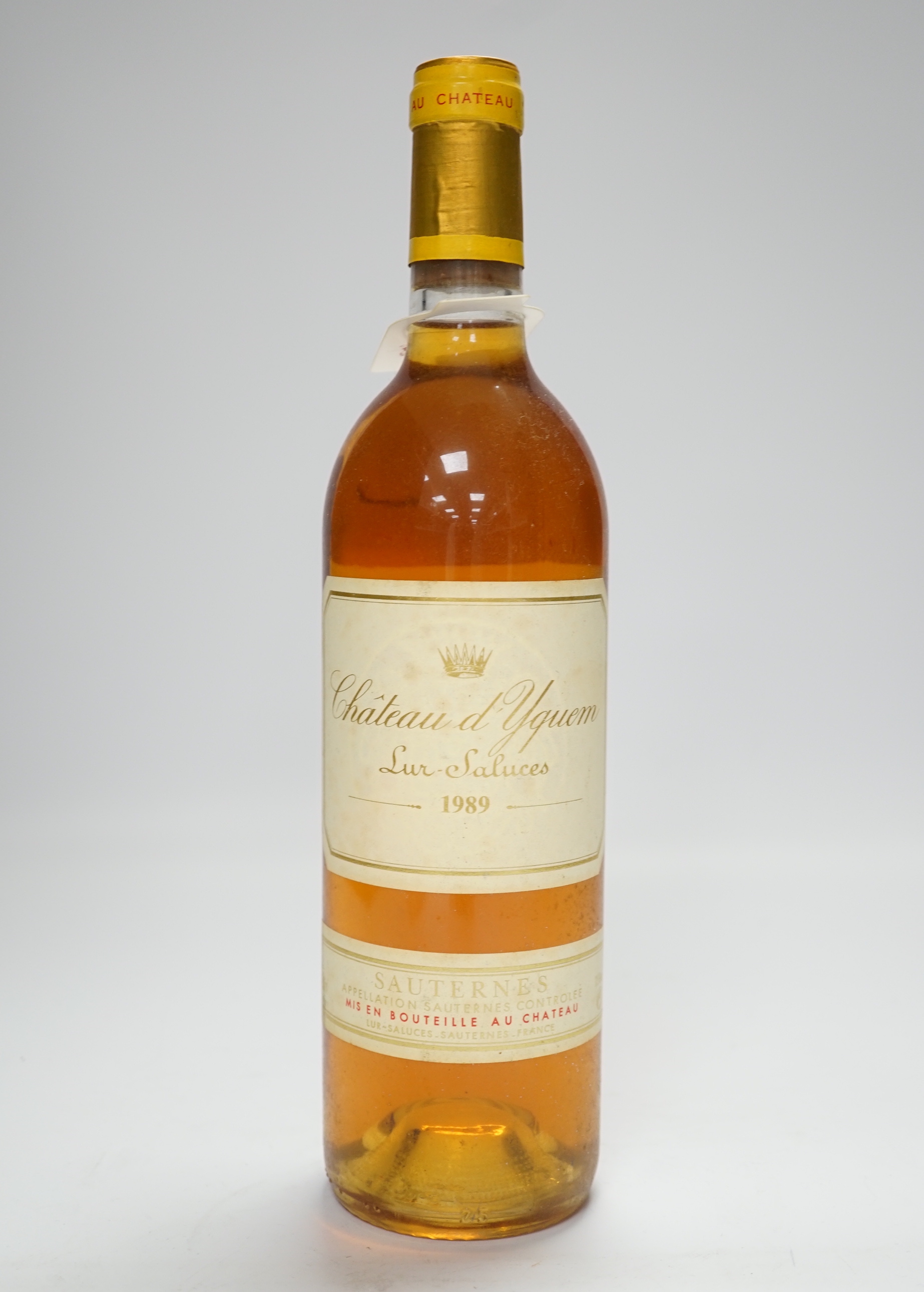 One bottle of Chateau d’Yquem Lur Salues Sauternes 1989